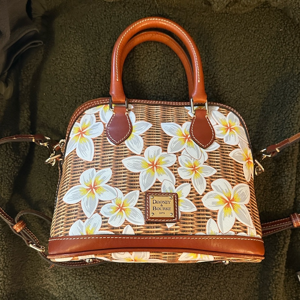Dooney & Bourke plumeria dome satchel handbag